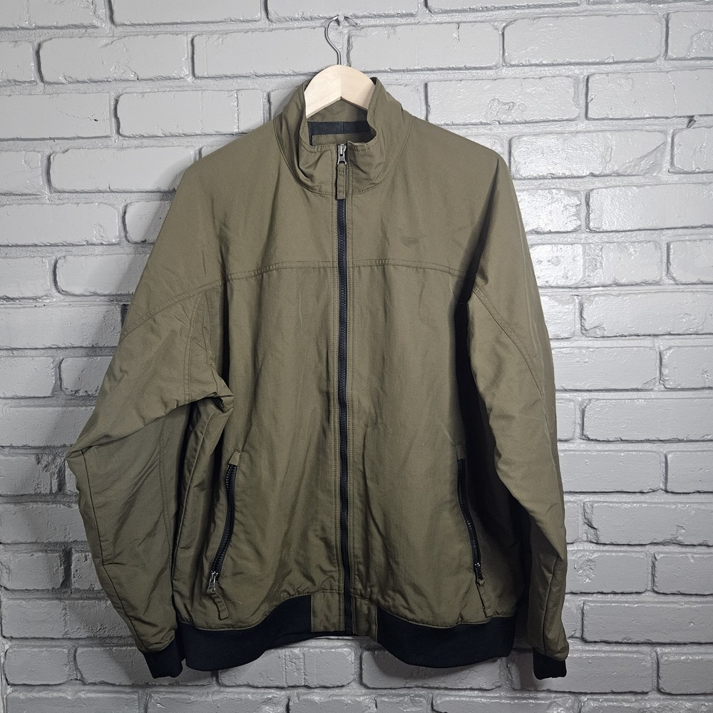 Duluth Trading Windbreaker Jacket Coat Large Green